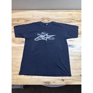 Vintage Alpinestars Men's Black Logo Graphic Short Sleeve T-Shirt Size Large